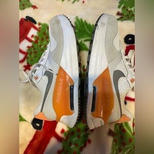 Nike Air Max System White Orange Trance Running Shoes DM9538-102 Women’s Size 19